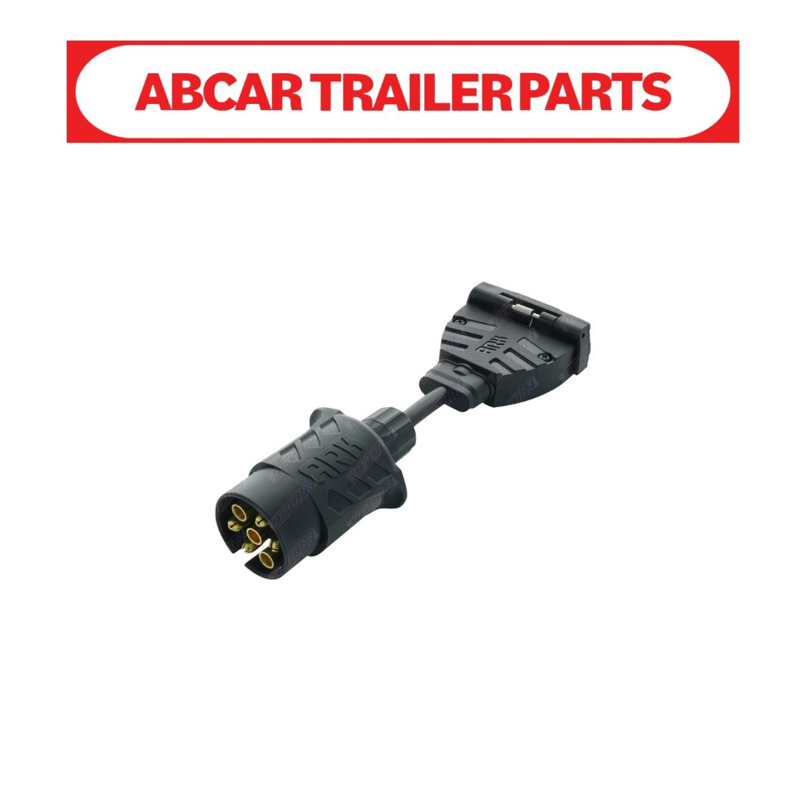 Picture of Adaptor 7 pin Large Round Car-7pin Flat Trailer - Blister Pack