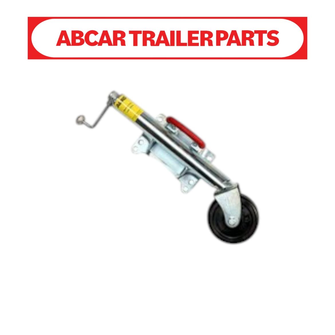 Picture of Jockey Wheel 6" with Swivel Bracket - Solid Rubber Wheel