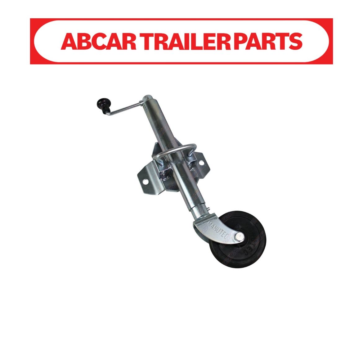 Picture of Jockey Wheel Swivel 6" 2 Hole Bolt On/Weld On - Manutec