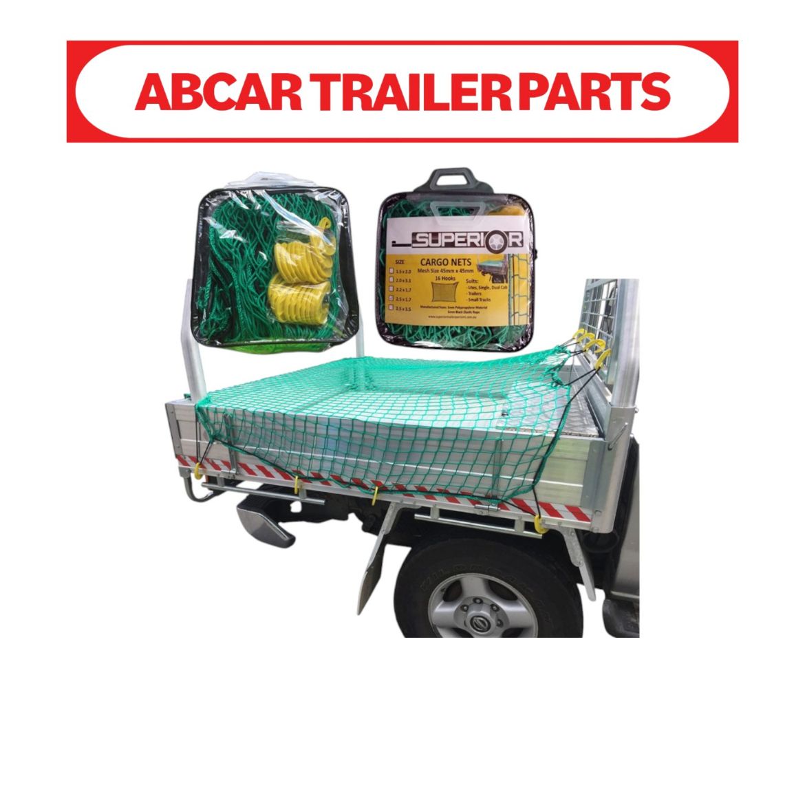 Picture of Mesh Cargo Net - 2.5m x 3.6m Superior (Fits up to 12x6 Trailer)