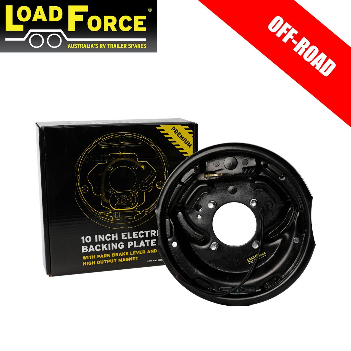 Picture of Electric Brake 10" Backing Plate Right Side Off Road - Load Force