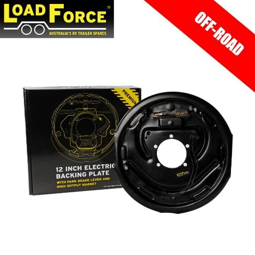 Picture of Electric Brake 12"  Backing Plate Right Side Off Road - Load Force