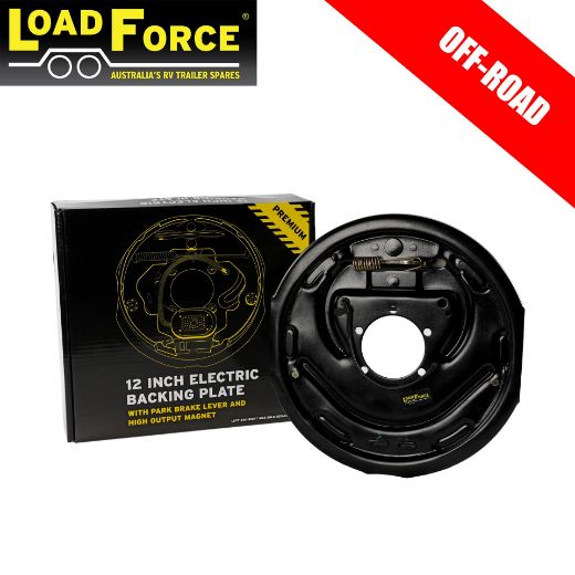 Picture of Electric Brake 12" Backing Plate Left Side Off Road - Load Force