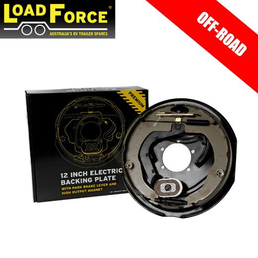 Picture of Electric Brake 12" Backing Plate Left Side Off Road - Load Force