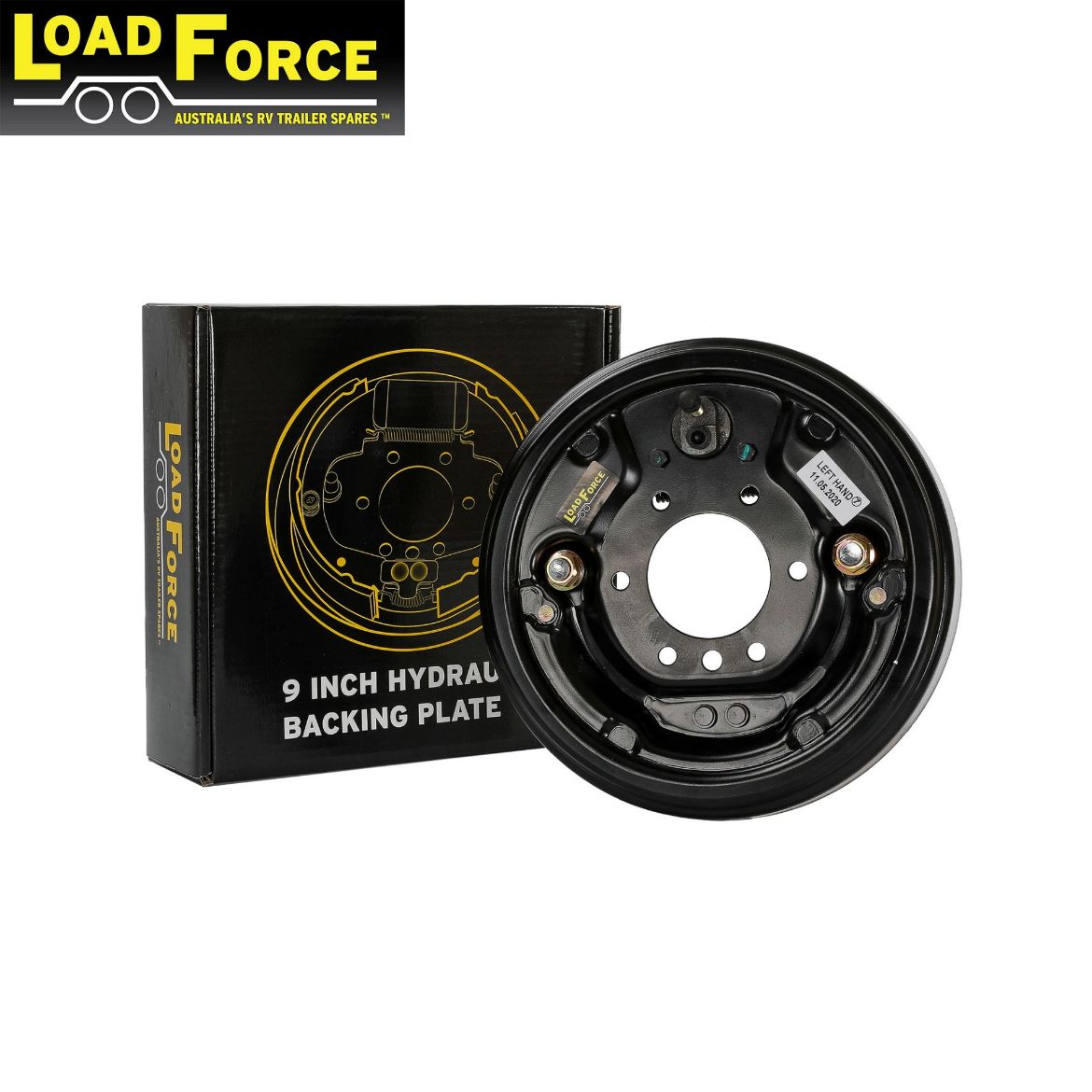Picture of Hydraulic Brake 9" Left Side Backing Plate Assembly - Load Force