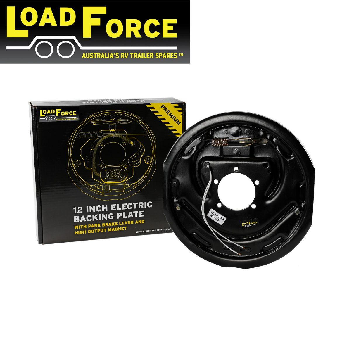 Picture of Electric Brake 12" Left Side Backing Plate - Load Force