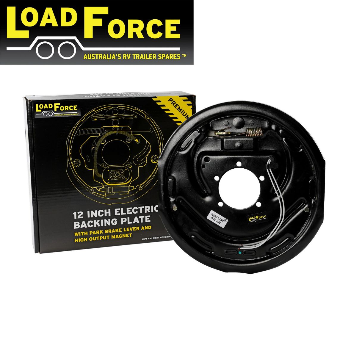 Picture of Electric Brake 12" Right Side Backing Plate - Load Force