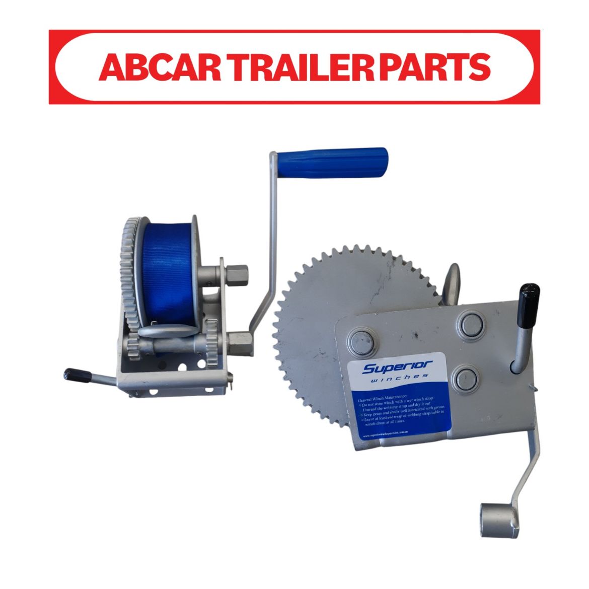 Picture of Winch 10:1 900kg 7.5m Web Strap & Snap Hook
