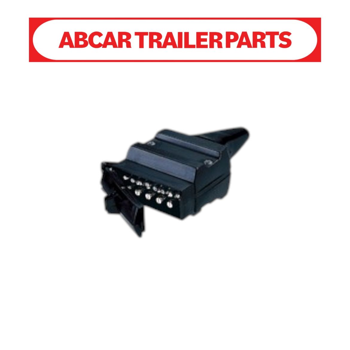 Picture of 12 Pin Plug Flat Plastic -  Blister Pack