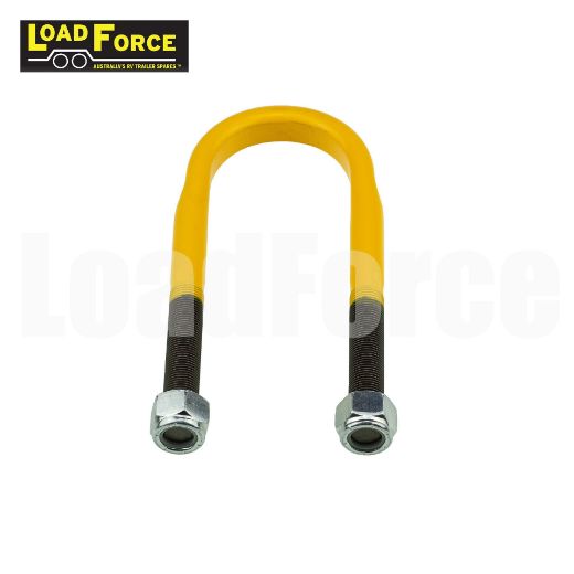 Picture of 5/8" U Bolt Round Yellow 65mm X 180mm - Loadforce