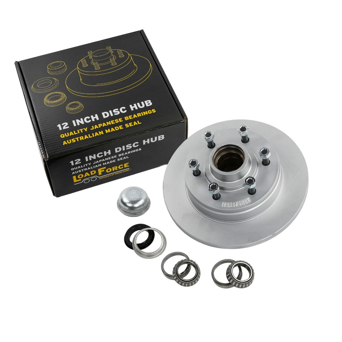 Picture of Disk Brake Hub 12" x 5/8" Gal 6 Stud Land Cruiser - Parallel 1800kg Rated