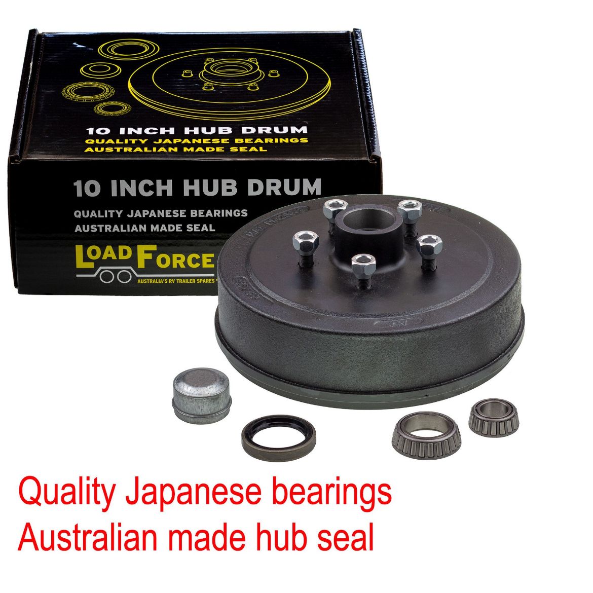 Picture of Drum Brake Hub 10" x 2 1/4" 5 Stud Commodore - Electric