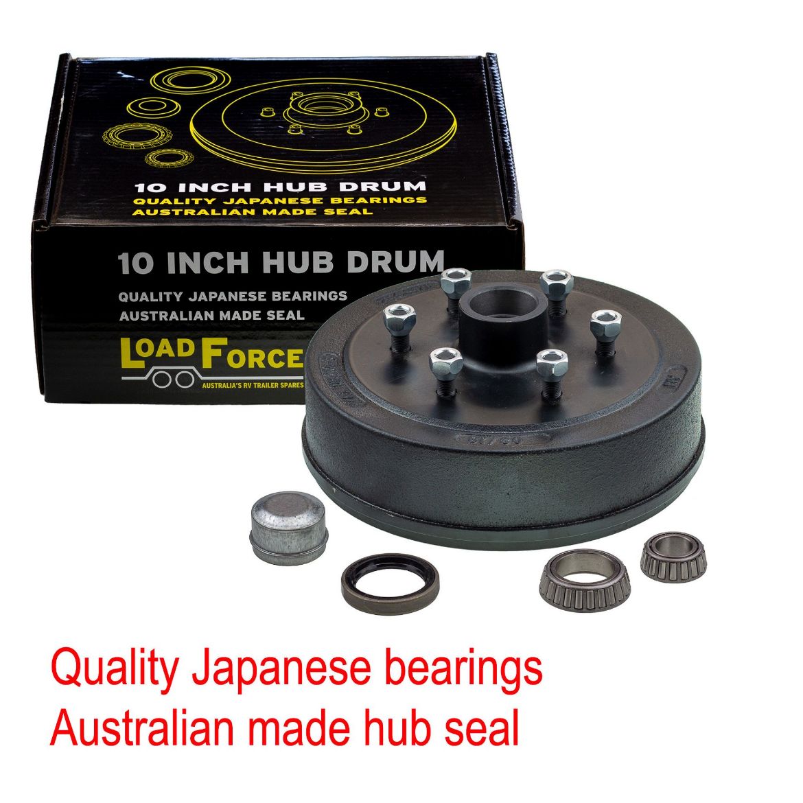 Picture of Drum Brake Hub 10" x 2 1/4" 6 Stud Landcruiser - Electric