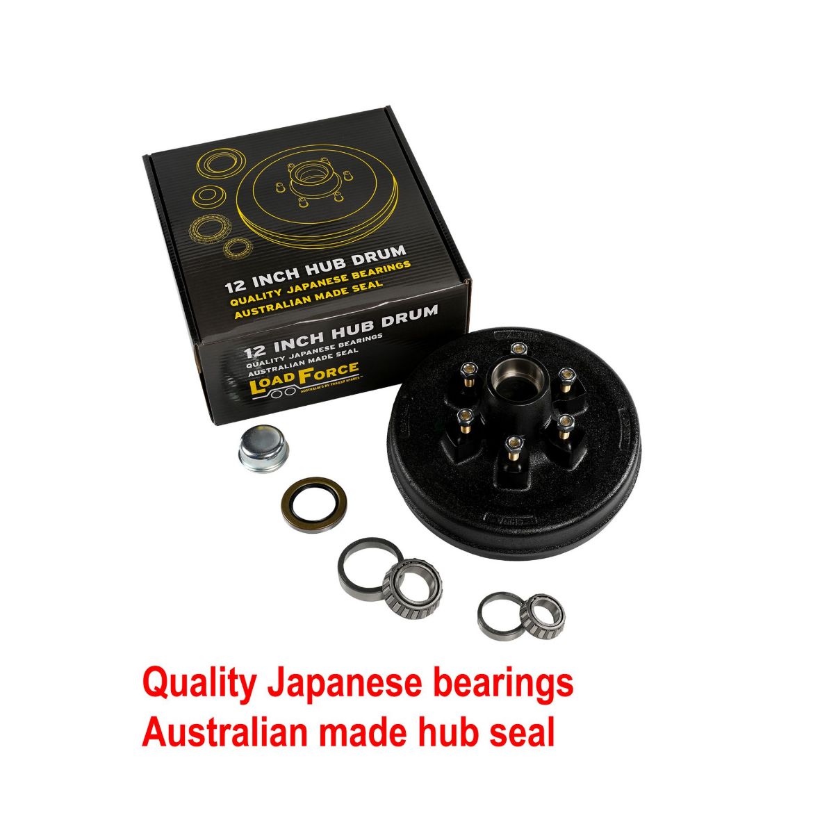 Picture of Drum Brake Hub 12" x 2" 6 Stud Landcruiser Dexter (2T) Imported