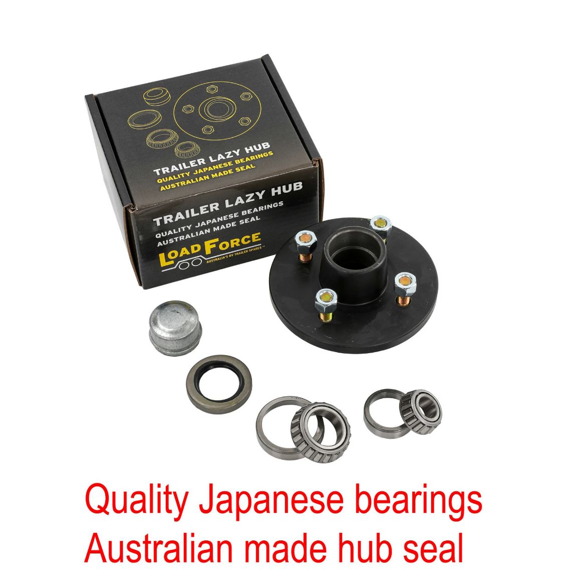 Picture of Lazy Hub 6" 4 Stud Gemini 7/16 Studs 100mm PCD - LM Bearings