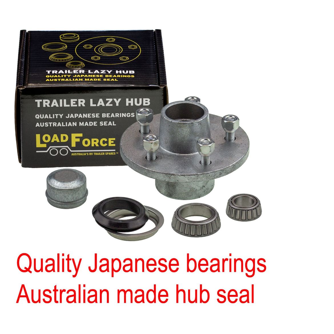 Picture of Lazy Hub Gal 6" 5 Stud HT Holden 7/16 Studs - LM Bearings