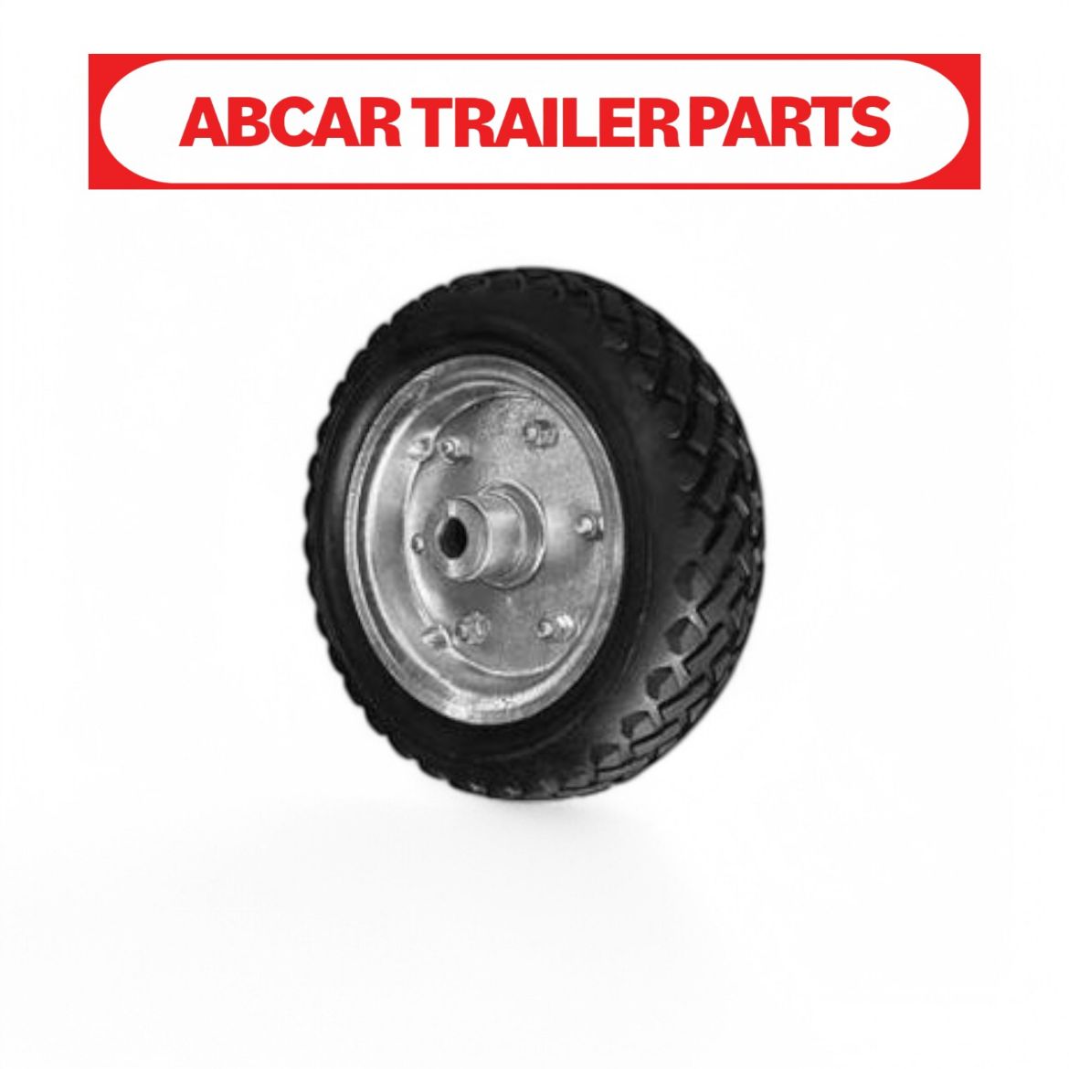 Picture of Jockey Wheel - Wheel Only 10" Heavy Duty Solid Rubber Tyre 19mm Bore Manutec