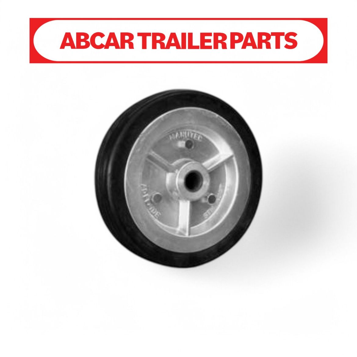 Picture of Jockey Wheel - Wheel Only 10" Extra Heavy Duty Solid Rubber Wheel 25mm Bore
