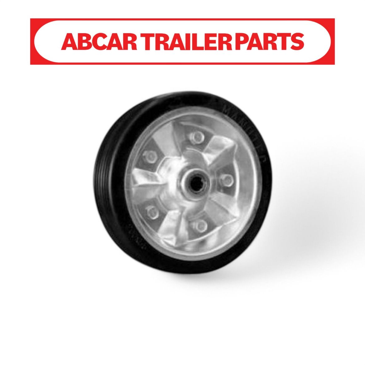 Picture of Jockey Wheel - Wheel Only 8" Rubber Tyre with Zinc Rim