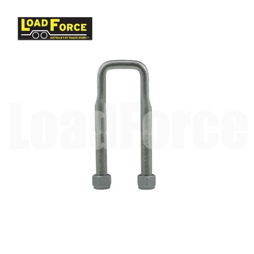 Picture of 5/8" U Bolt Square Dacromet 45mm X 160mm - Loadforce