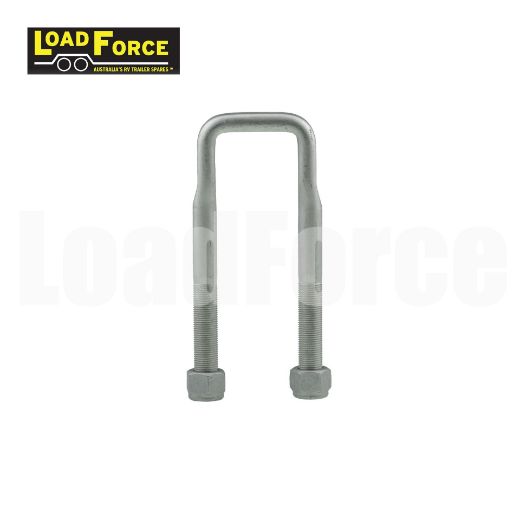 Picture of 5/8" U Bolt Square Dacromet 50mm X 170mm - Loadforce
