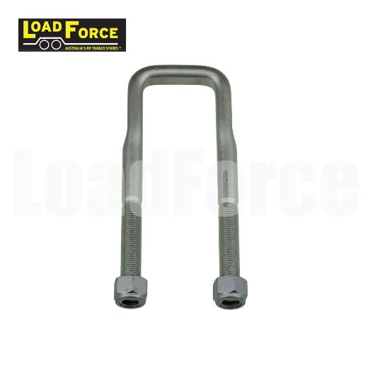Picture of 1/2" U Bolt Square Dacromet 45mm X 150mm Loadforce