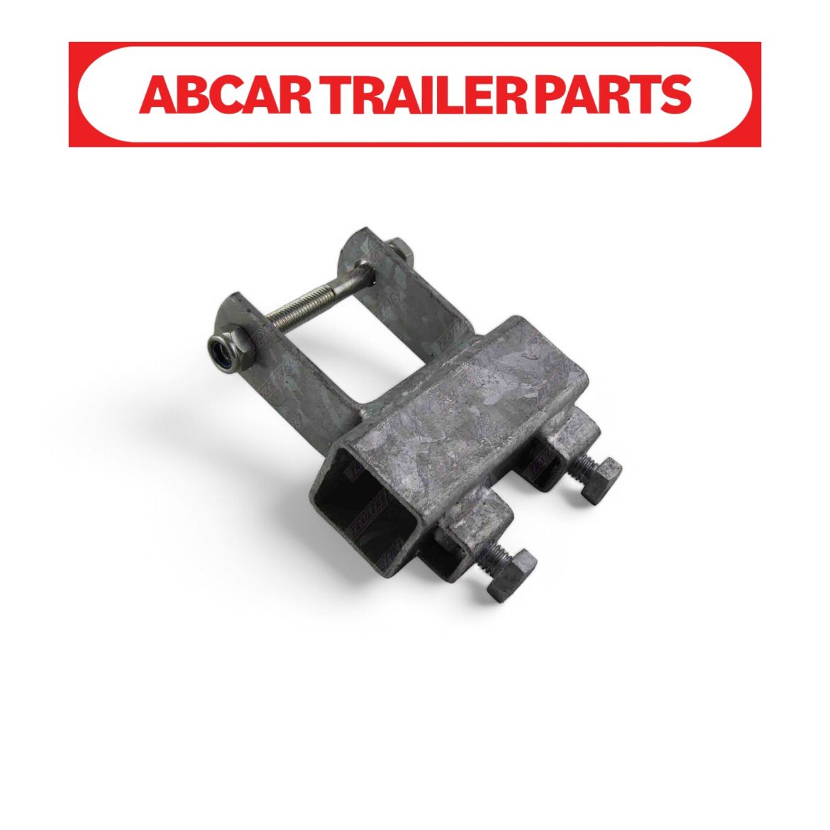 Picture of Slide Mount Gal 75mm x 50mm suits 40mm Stem Heavy Duty - Includes Nuts & Bolts