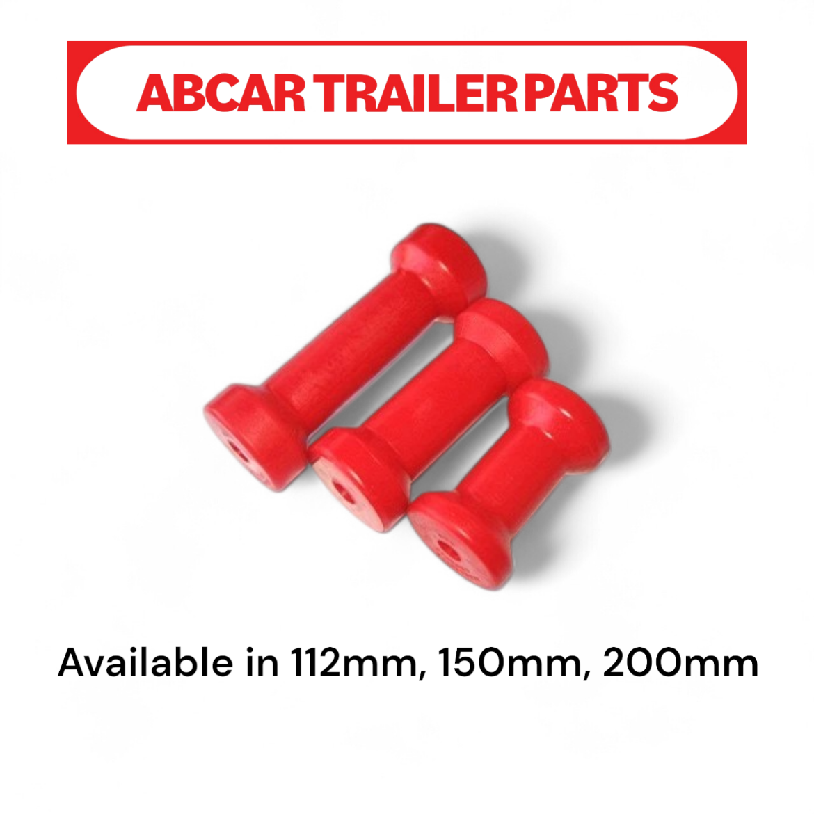 Picture of Keel Roller Red Poly Soft 4 1/2" 112mm - 17mm Bore (Suitable - Fibreglass)