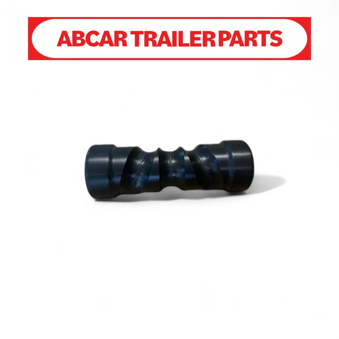 Picture of Keel Roller Black Rubber 8" 200mm Self Centre - 21mm Bore