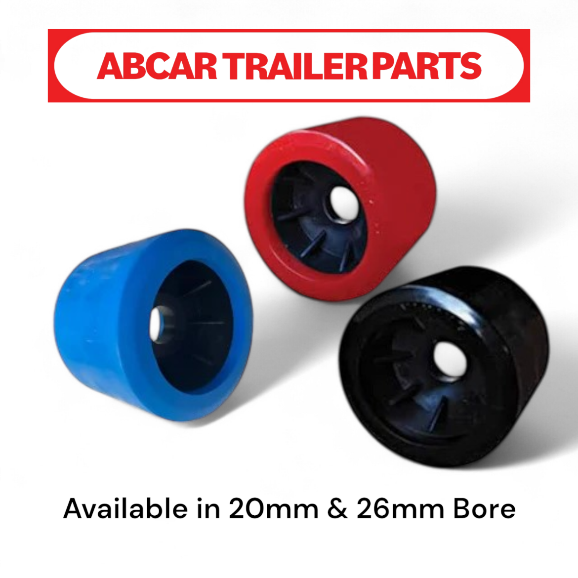 Picture of Wobble Roller Smooth Black - 20mm Bore