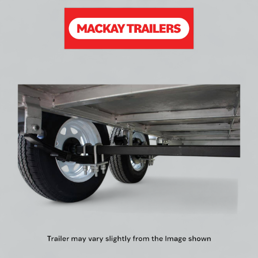 Picture of 10x5 S2000 Gal Tandem Axle Braked Trailer ATM 2000kg
Package Includes:  8" Jockey Wheel, Spare Wheel Bracket, Spare Wheel and 600mm Cage