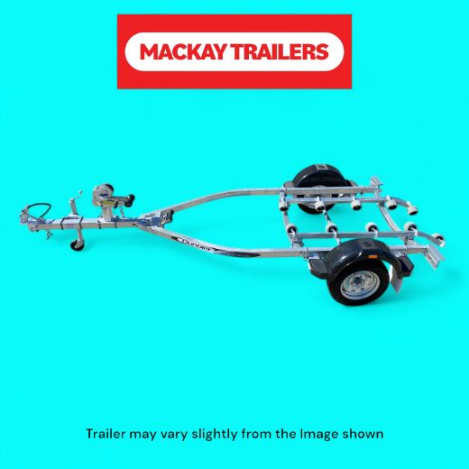 Picture of Dunbier Sports 3.7m Single Water Toy Carrier Trailer with Roller System ATM 750kg