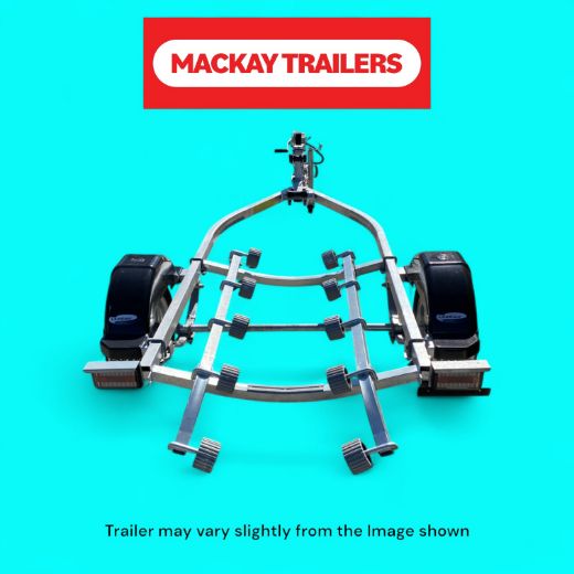 Picture of Dunbier Sports 3.7m Single Water Toy Carrier Trailer with Roller System ATM 750kg