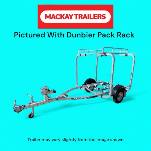 Picture of Dunbier Sports 3.7m Single Water Toy Carrier Trailer with Roller System ATM 750kg