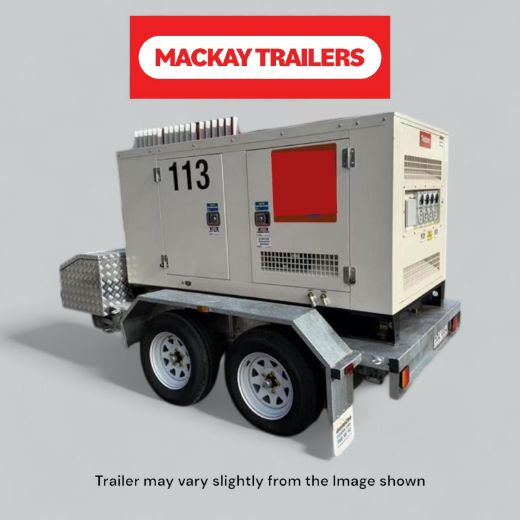 Picture of 8x5 S3200 Gal Tandem Axle Generator Electric Brake Trailer ATM 3200kg
Package Includes:  8" Jockey Wheel, Spare Wheel Bracket, Spare Wheel