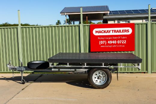 Picture of 8x6 Polymate Flat Deck S/axle Trailer ATM 750KG - Charcoal - RRP $4290