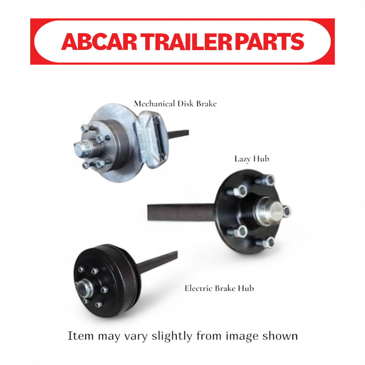 Picture of 45mm Square axle Gal with lazy hubs fitted -