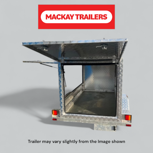 Picture of 8x5 S1400 Gal Single Axle Braked Luggage Trailer ATM 1400kg
Package Includes:  6" Jockey Wheel, Spare Wheel Bracket, Spare Wheel