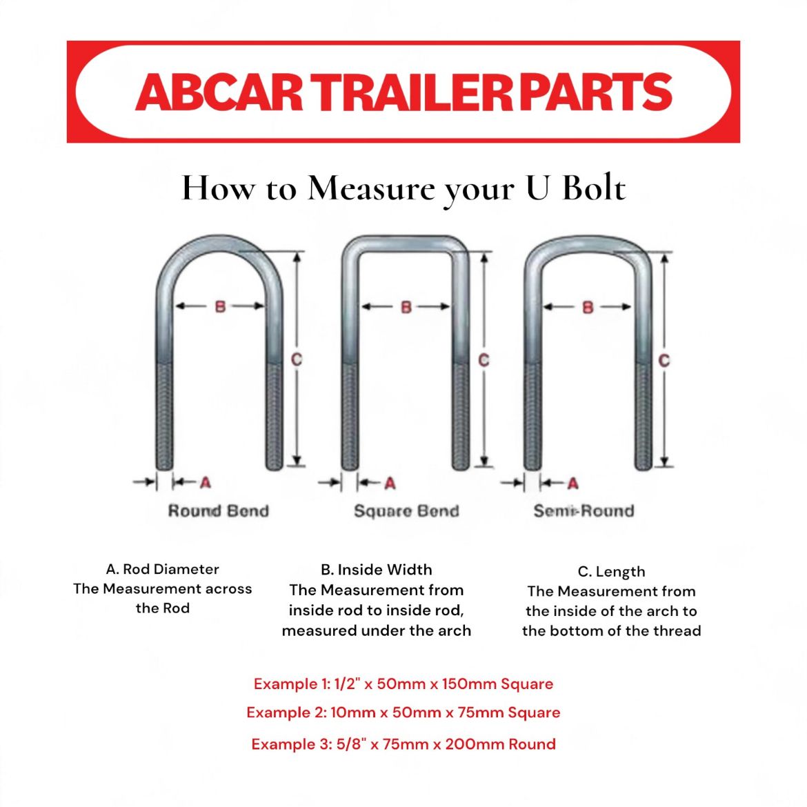 Picture of How to Measure a U Bolt