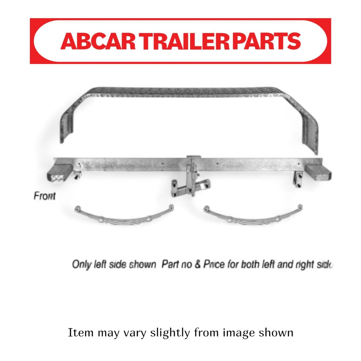 Picture of Suspension Beam Assembly Gal for a 2200kg rated tandem trailer with 14 inch wheels (pair)